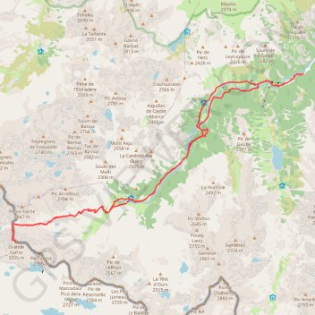 Grande Fache GPS track, route, trail