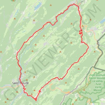 Sur les traces du Tour - Lamoura GPS track, route, trail