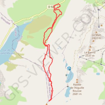 Aiguille de Laisse GPS track, route, trail