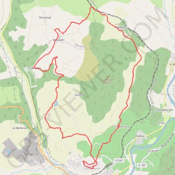 Puech de Luzergue GPS track, route, trail