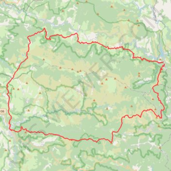 Tour du Mont Lozère GPS track, route, trail