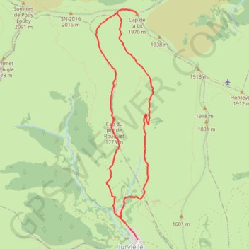 Cap de la Lit - Jurvielle GPS track, route, trail