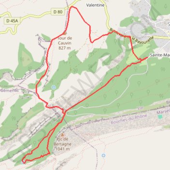 Vallon du Cros - Glacière de Bertagne GPS track, route, trail