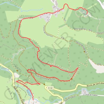 Sentier des hameaux morts pour la France GPS track, route, trail