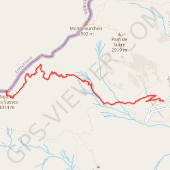 Aiguille de Lesache (des Sasses) GPS track, route, trail