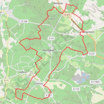 Baigneaux GPS track, route, trail