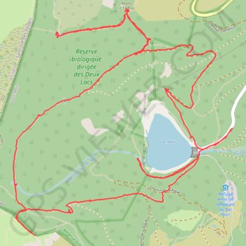 Tour du Lac Noir GPS track, route, trail