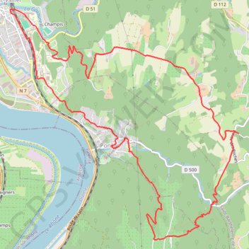 Les Roches qui dansent - Saint-Vallier GPS track, route, trail