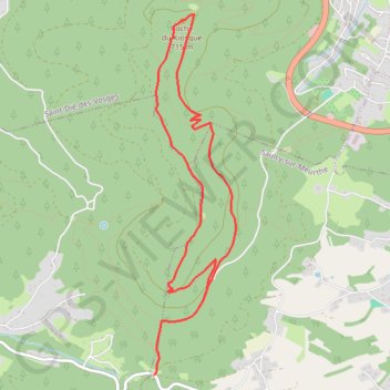 Circuit des rochers - Saulcy-sur-Meurthe GPS track, route, trail