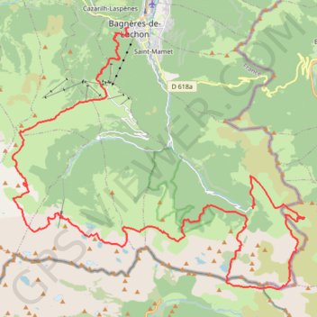 Luchon GPS track, route, trail