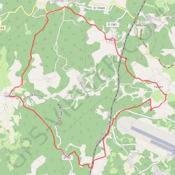 Chartrier Aéroport GPS track, route, trail