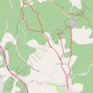 Igue d'Aujols GPS track, route, trail