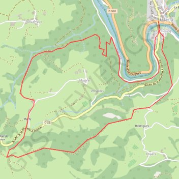 Rando Estaing GPS track, route, trail