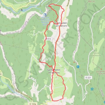 Tour du Vercors jour 1 GPS track, route, trail