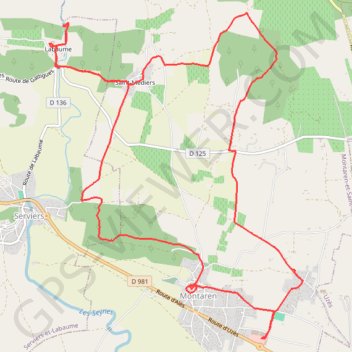 Montaren GPS track, route, trail
