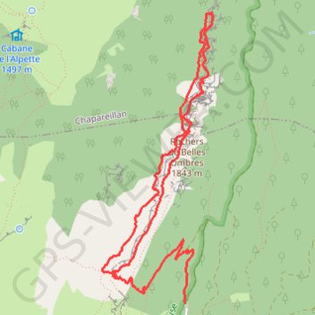 Les Belles Ombres - Sangle et Rochers - Sainte-Marie-du-Mont GPS track, route, trail