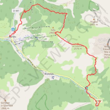 L'ECHALP-ABRIES GPS track, route, trail