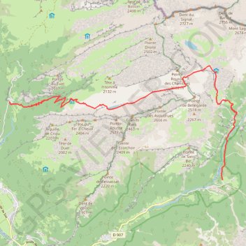 Traversée Vogealle - Folly GPS track, route, trail