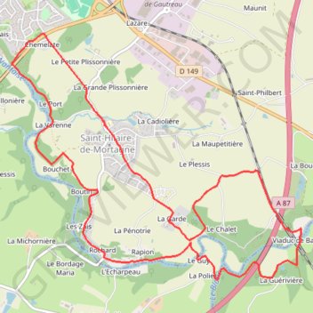 Rando St Hilaire de Mortagne Vendee 2 GPS track, route, trail