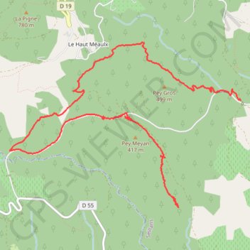 De broves au viaduc du rayol GPS track, route, trail