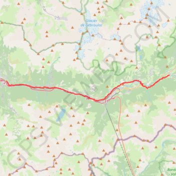 De Bramans à Saint-Michel-de-Maurienne GPS track, route, trail