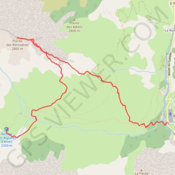 Pointe des Ratissières GPS track, route, trail
