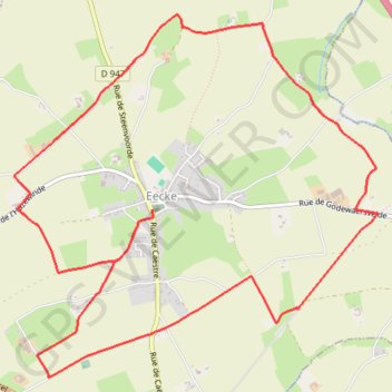 Circuit du Klockhuis - Eecke GPS track, route, trail