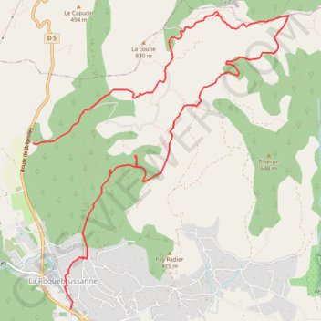 La montagne de la loube GPS track, route, trail