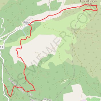 Le Vallon de Vignole - aller GPS track, route, trail