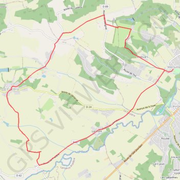 Crêtes salées - Menville GPS track, route, trail