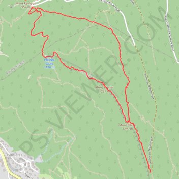 Mont Veyrier GPS track, route, trail