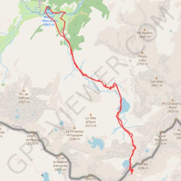 Col d'Arratille GPS track, route, trail
