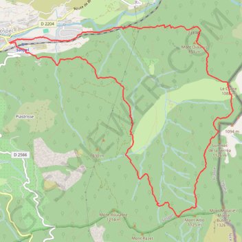 Circuit du Cuore GPS track, route, trail