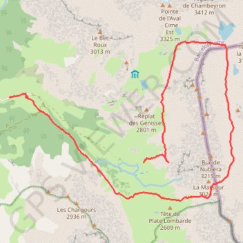 Fouillouse tour du breck GPS track, route, trail
