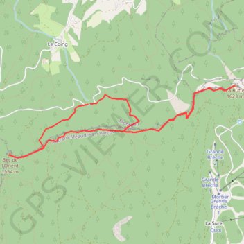 La Buffe GPS track, route, trail