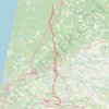 GR 655 : De Onesse-Laharie à Sorde-l'Abbaye (Landes) GPS track, route, trail