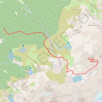 Pointe des Excellences GPS track, route, trail