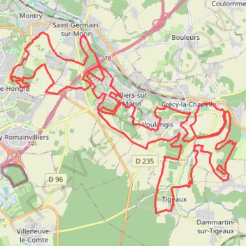 Boucle58 KM-split GPS track, route, trail