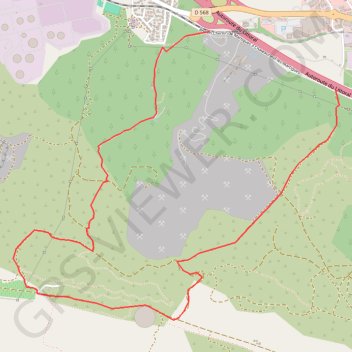 Le bois de Châteauneuf à la Mède GPS track, route, trail