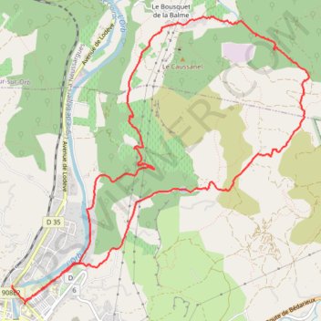 Boucle Bédarieux - Bousquet de la Balme GPS track, route, trail