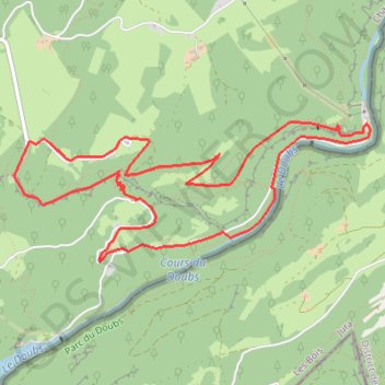 Les Échelles de la Mort - Doubs GPS track, route, trail