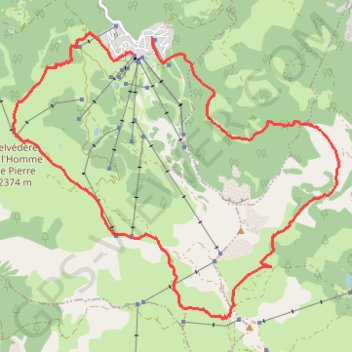 Backcountry Ski à Risoul 1850 GPS track, route, trail