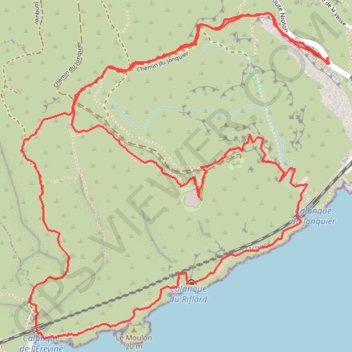 Niolon - Elevine - Niolon GPS track, route, trail