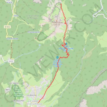 Faille du jardin (Chartreuse) GPS track, route, trail