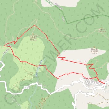 MONT BRUNE LES COLETTES 06 TOUDON GPS track, route, trail