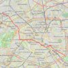 Traversée Ouest-Est de Paris GPS track, route, trail