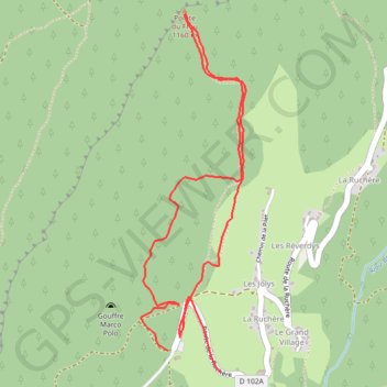 Pointe du Frou GPS track, route, trail