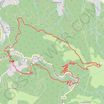 Hautpoul GPS track, route, trail