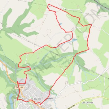 Néris-les-Bains GPS track, route, trail