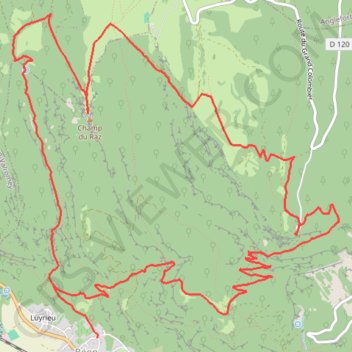La pierre Chanduraz GPS track, route, trail